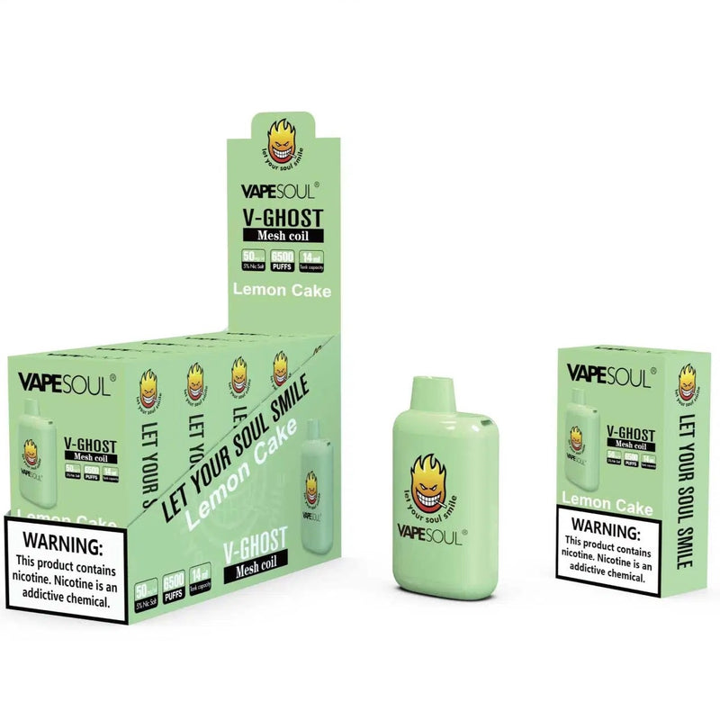 Caixa VAPESOUL V-GHOST 6500 PUFF - 10 UNIDADES