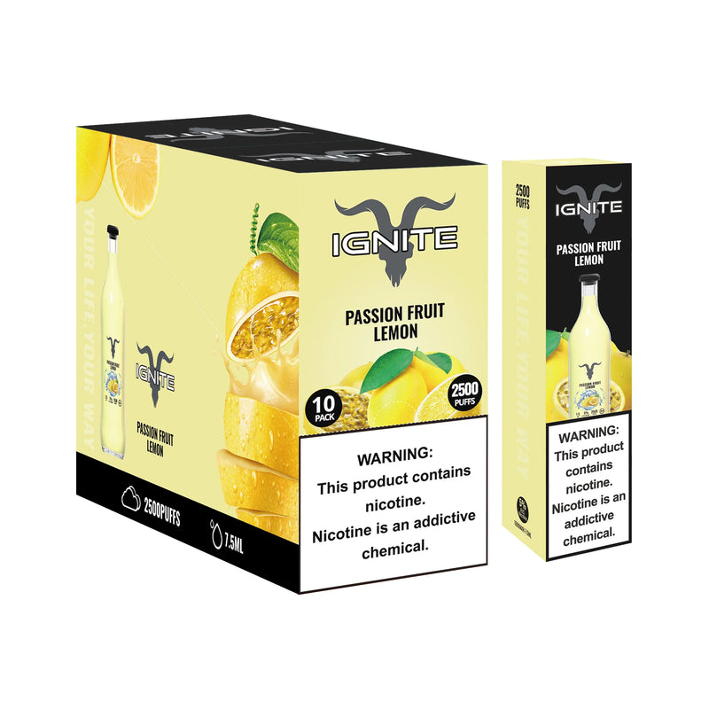 10 IGNITE V25 2500 Puffs - CAIXA