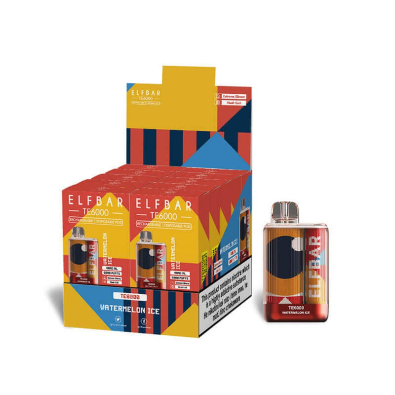 CAIXA ELFBAR TE 6000 PUFFS - 10 UNIDADES